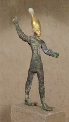 Idol av guden Baal, fra Ugarit, Syria (bronse)